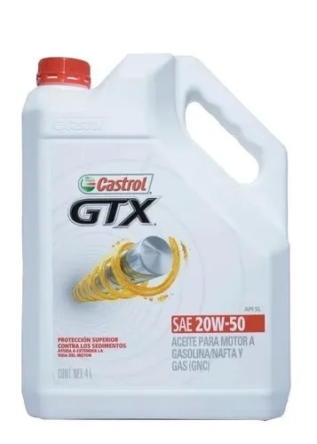 Aceite Castrol GTX 20w-50 4L
